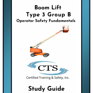 Boom Lift Type 3 Group B Safety Fundamentals Study Guide (5 pack)